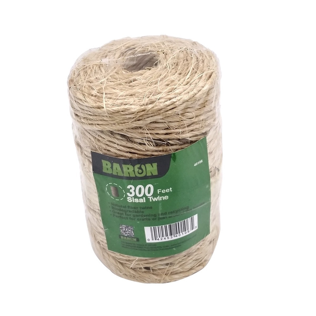 Baron 40106 Sisal Twine 300 Feet Natural
