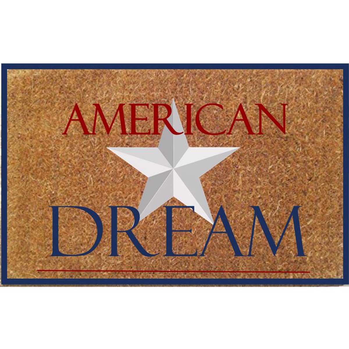 Rockport Premium VBC1828-AM15 Americana American Dream with Star Door Mat Multicolored