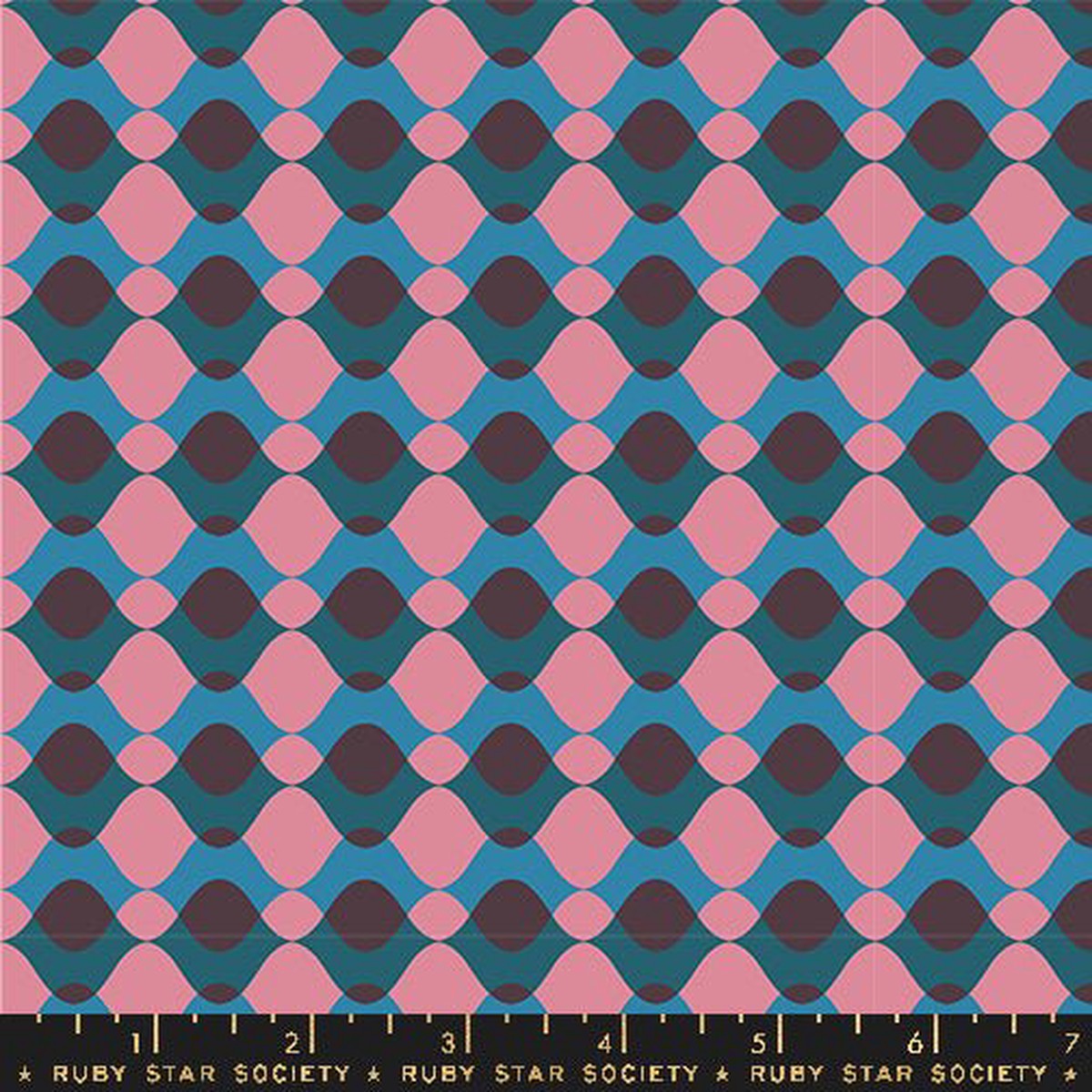Eggplant Ripple Geometry by Ruby Star Society (14 yard)