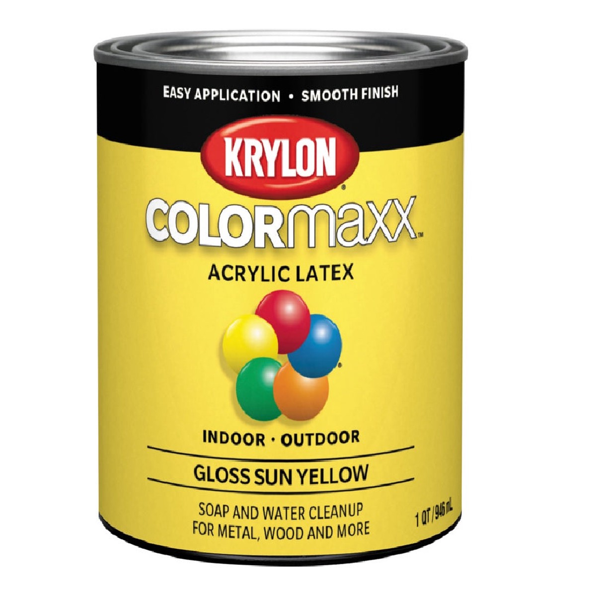 Krylon K05644007 COLORmaxx InteriorExterior Paint Pewter Gray