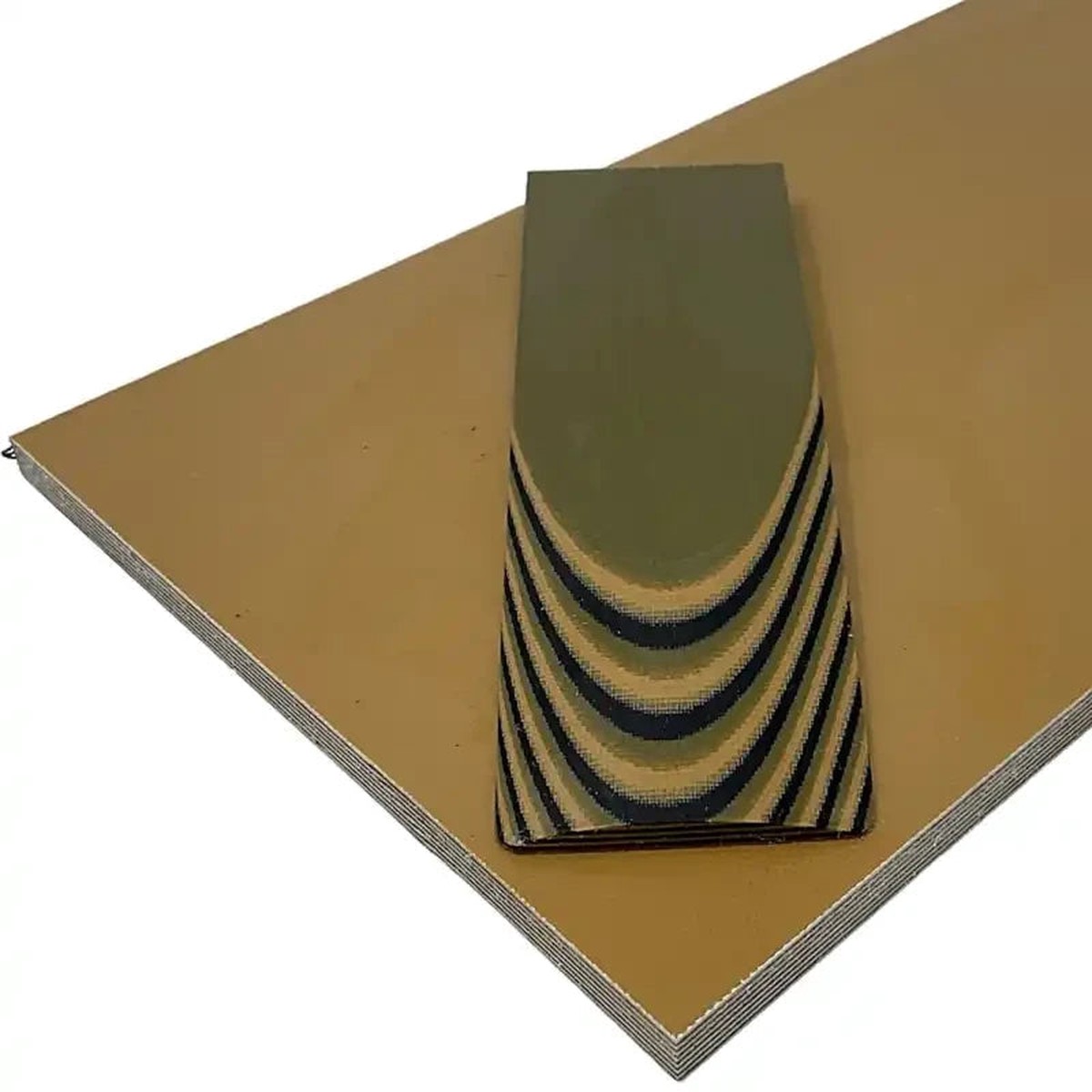 AmeraGrip G10 with Nitrile Rubber- OD Green Coyote Brown G10 w Black Nitrile- 14 Sheets