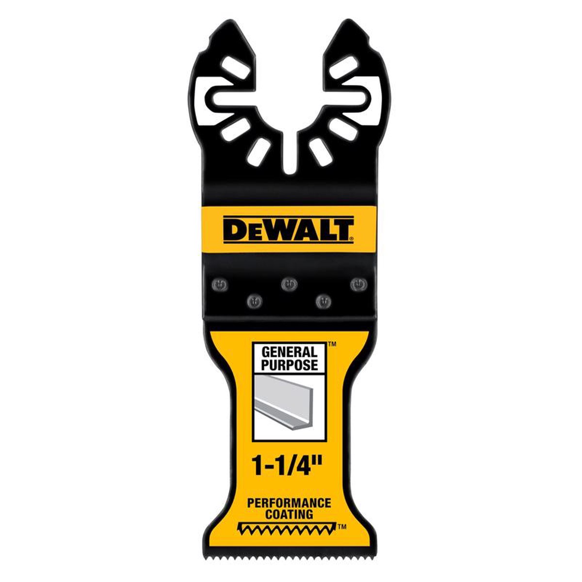 Dewalt Performance Coating 1-14 in W Bi-Metal Oscillating Blade 1 pk