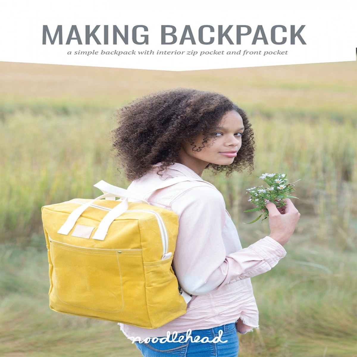 Making Backpack by Noodlehead (Printed Paper Pattern)