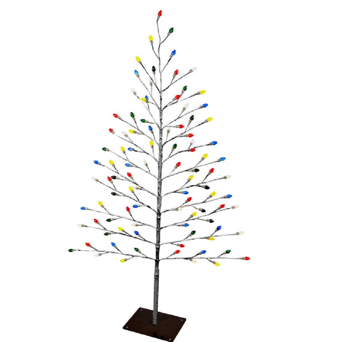 Holiday Bright Lights FSTKT40MUTW Tree Flat Metal 4 Feet
