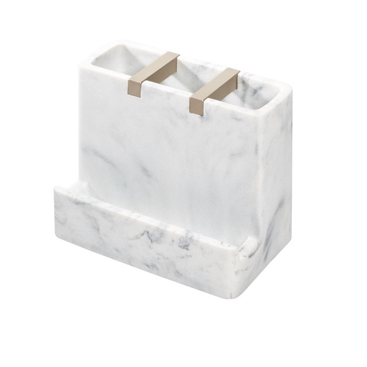 InterDesign 28250 Dakota Toothbrush Holder White Marble