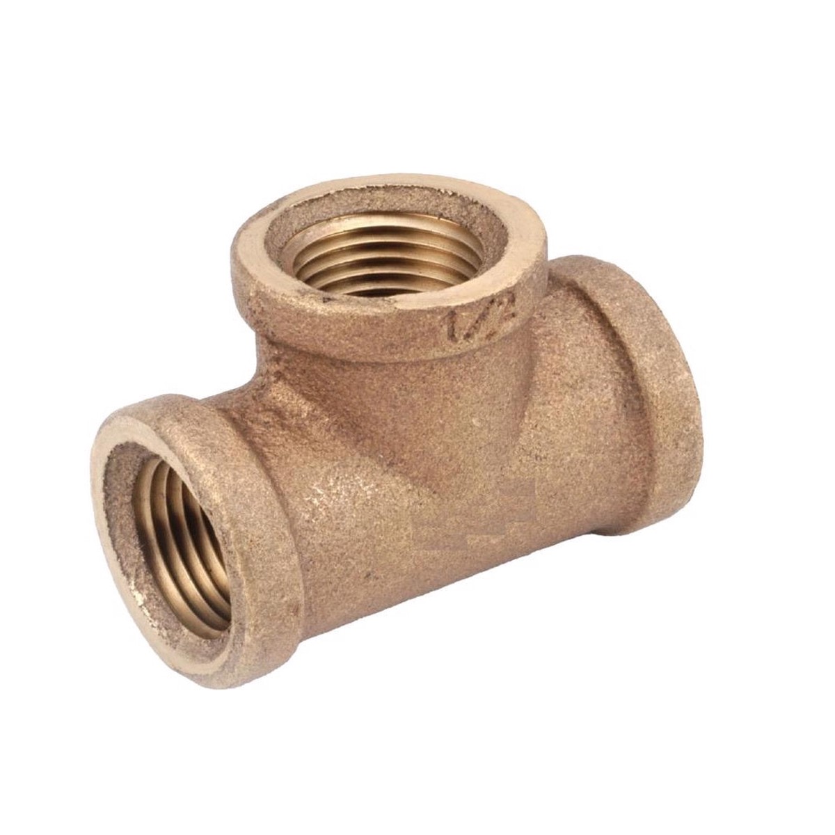 Anderson Metals 738101-16AH FPT Tee Red Brass