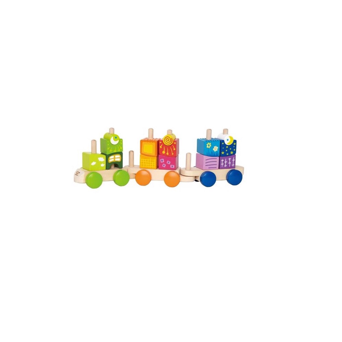 Hape E0417 Fantasia Block Train Multicolored