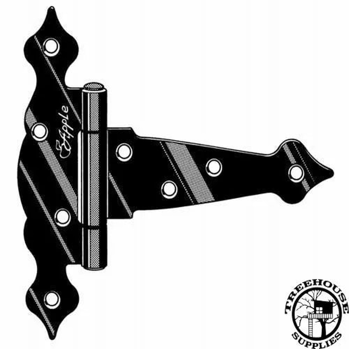 DECORATIVE HINGE - BLACK