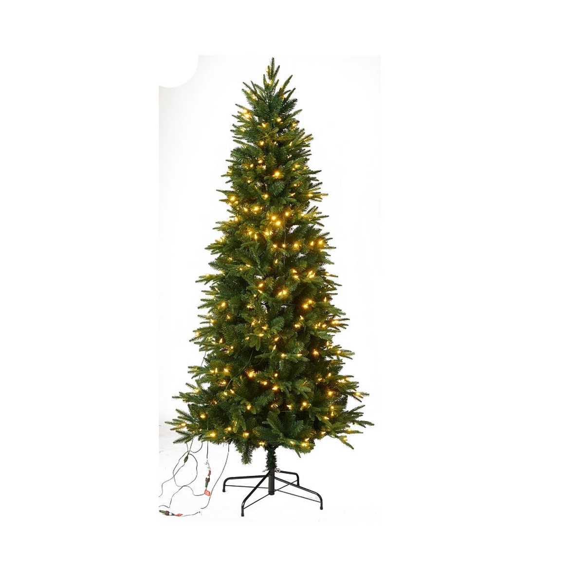 Santas Forest 27771 Prelit Black Hills Spruce Christmas Tree 7 Feet