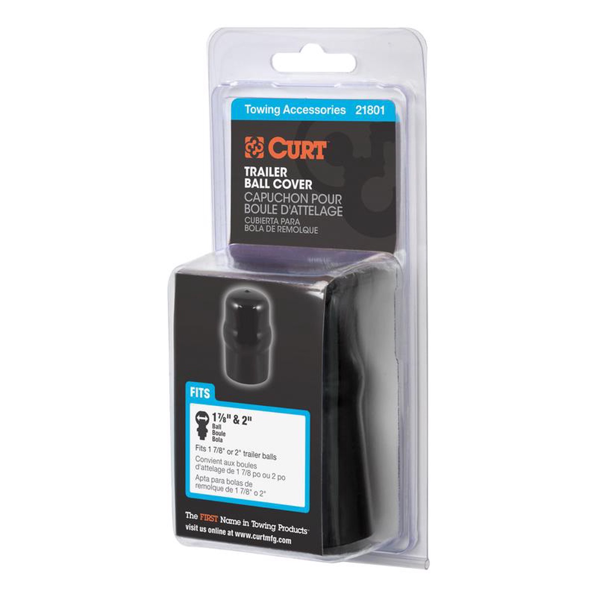 Curt 21801 Hitch Ball Cover 2 inches