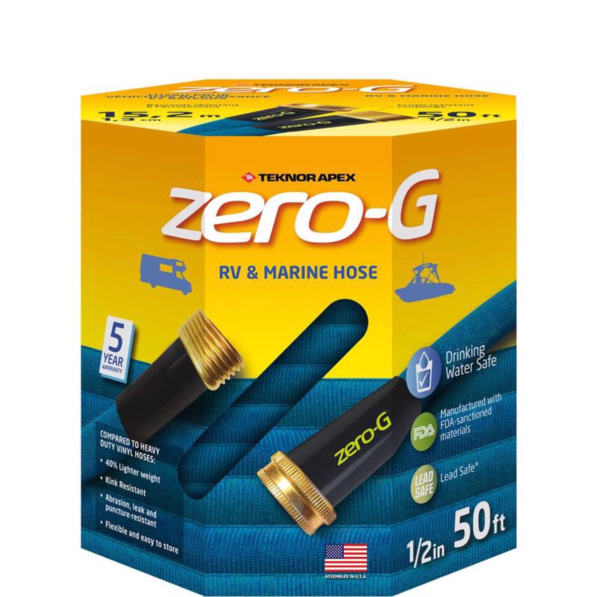 Teknor Apex Zero-G 12 in D X 50 ft L Heavy Duty RVMarine Hose