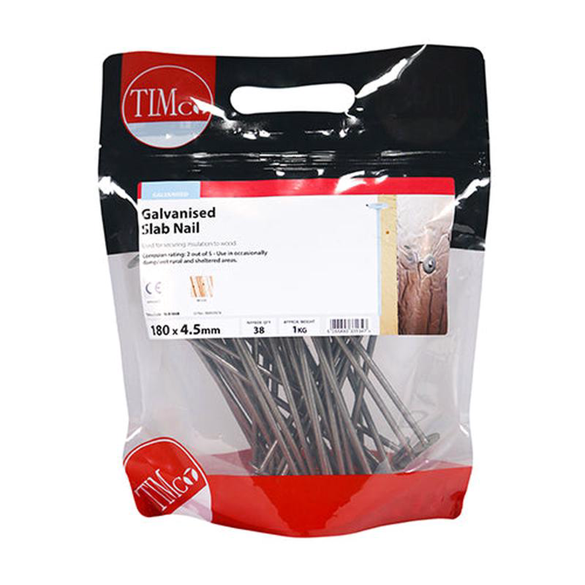 TIMCO Slab Nails Galvanised 8211 180 x 450