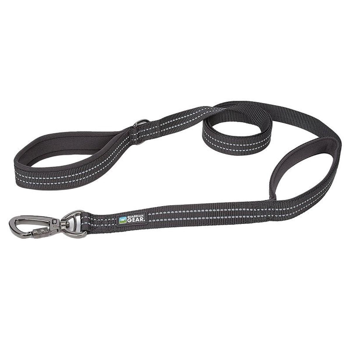 Guardian Gear ZA5172 06 30 Reflective Dog Leash 6 ft L Nylon Line Black Fastening Method Snap