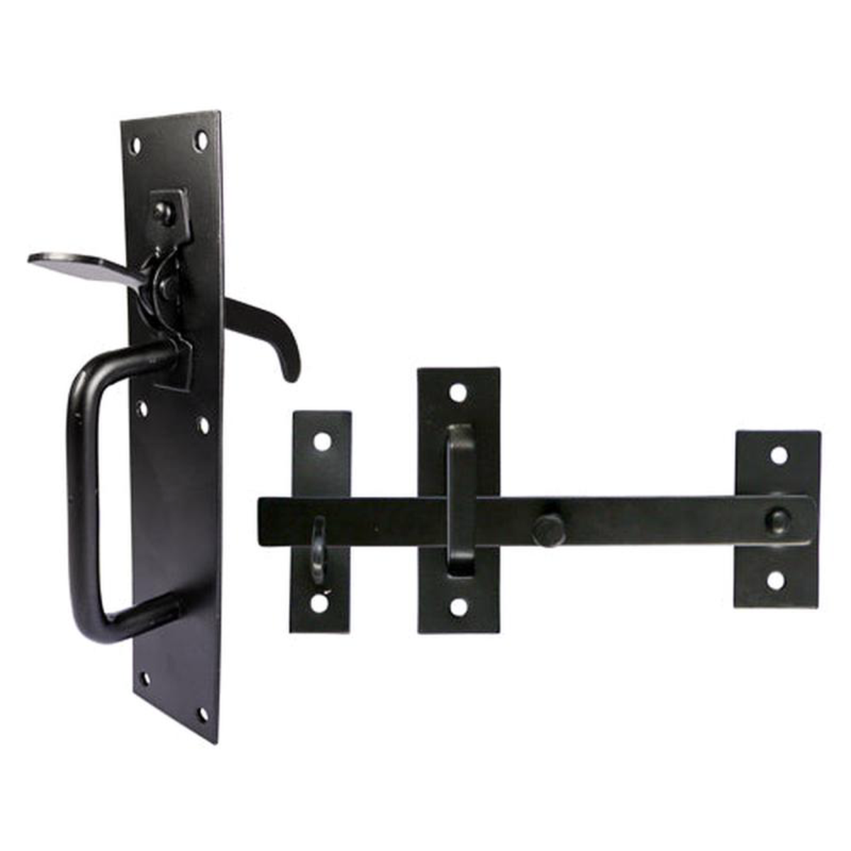 TIMCO Suffolk Latch Medium Duty Black 8211 205 x 45mm