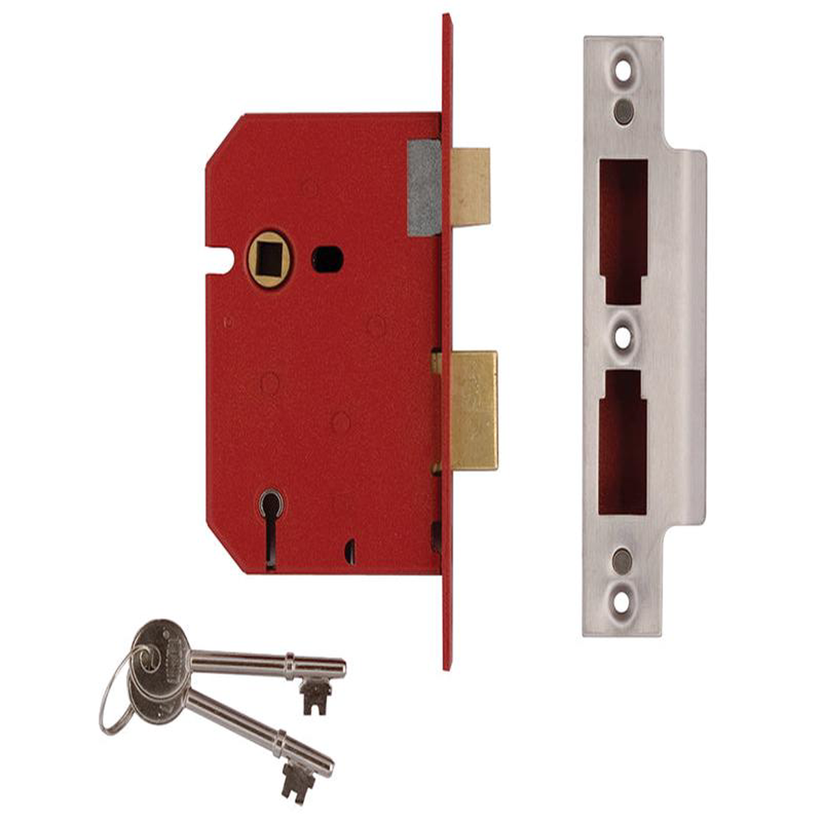 2201 5 Lever Mortice Sashlock Satin Chrome 775mm 3in Visi