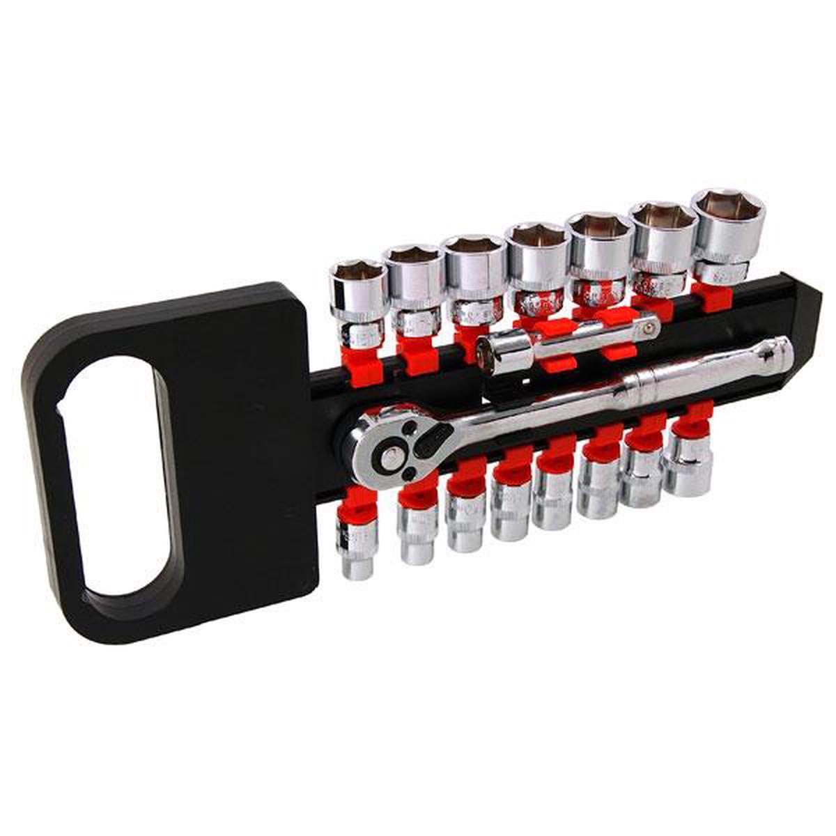 Neilsen CT2843 Socket Set 38in Dr 17pc (On Rail)