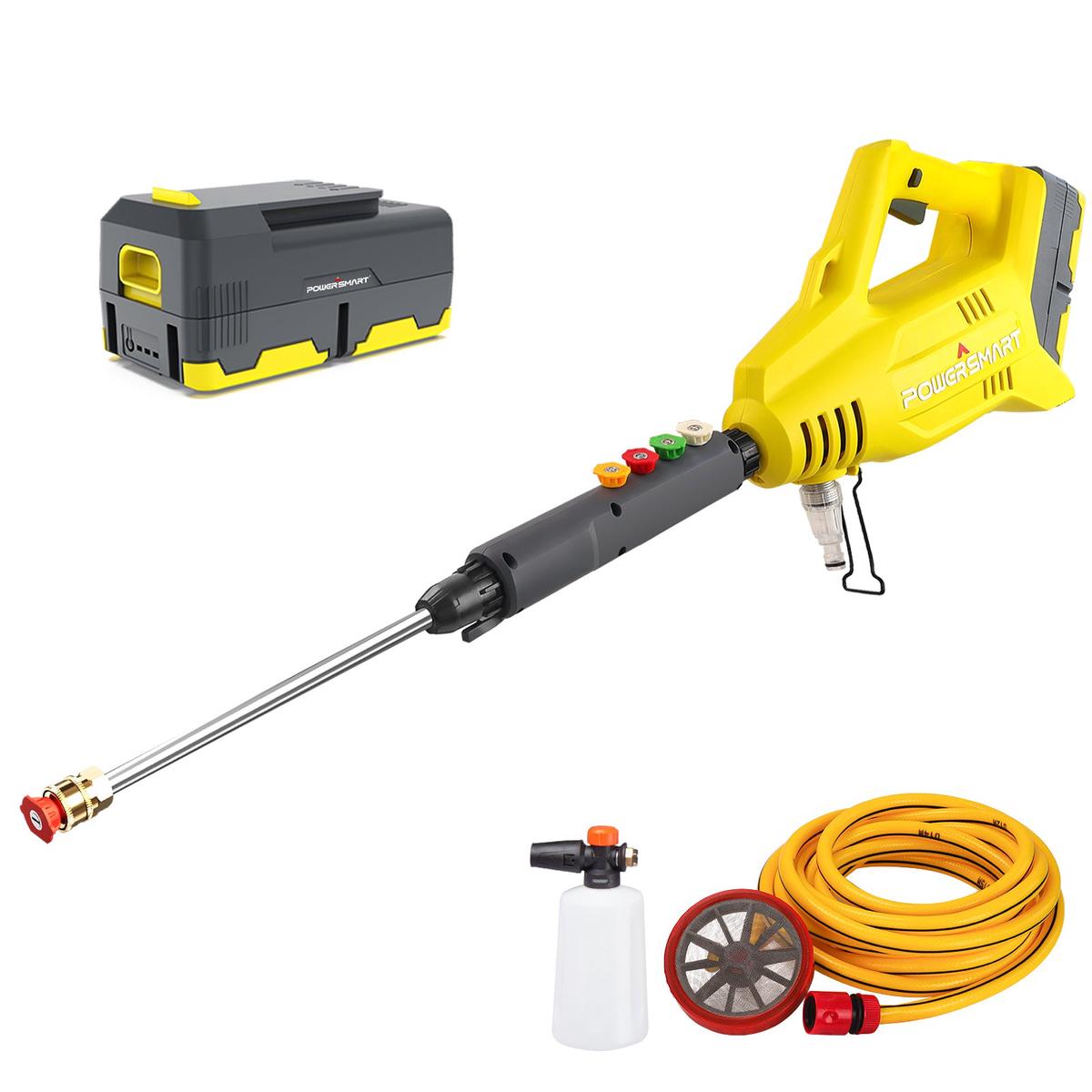40V 1100 PSI 1GPM Cordless Pressure Washer with 5 Nozzles 40 Ah Battery Charger DB2701