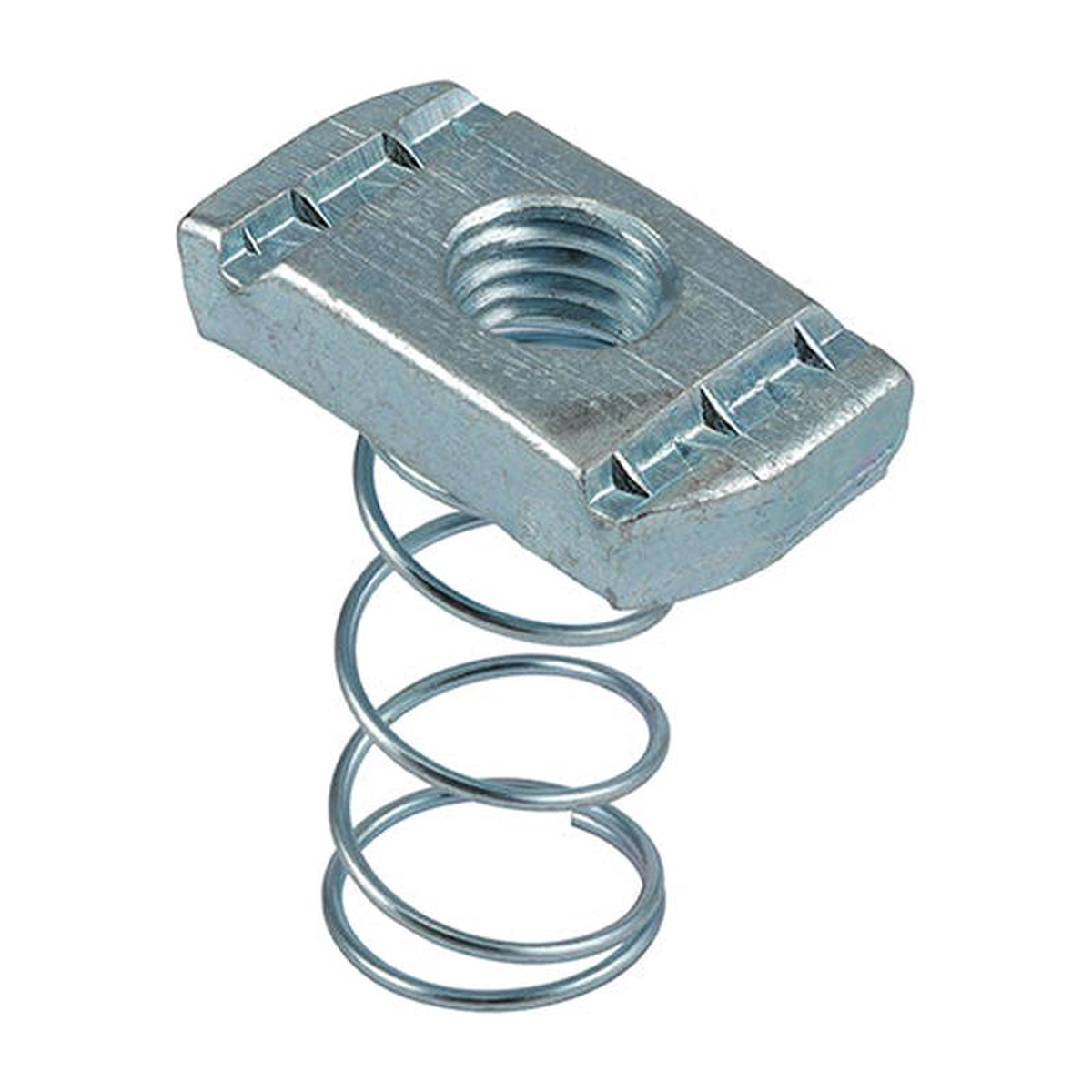TIMCO Channel Nuts Long Spring Silver 8211 M12