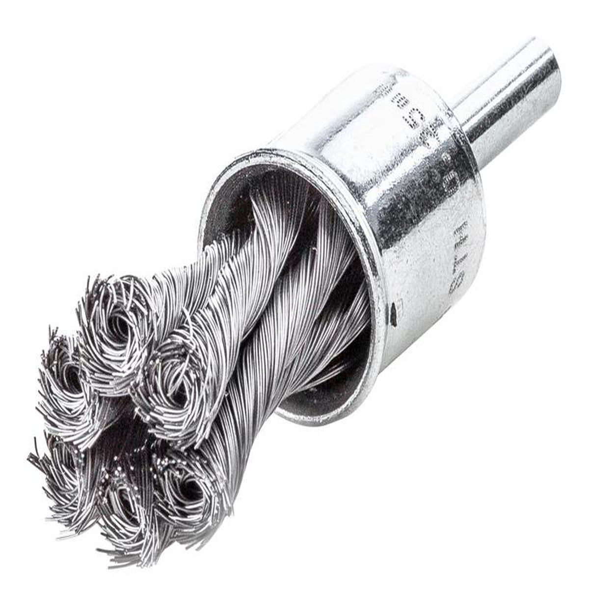 Knot End Brush with Shank 29mm 035 Steel Wire