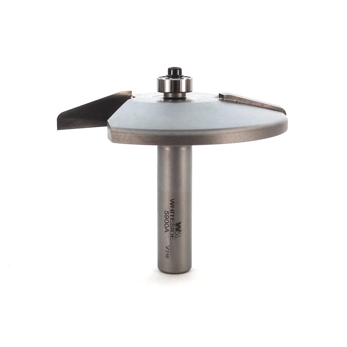 5900A 2-Wing Large Raised Panel Router Bit 3-14 D Straight with Radius