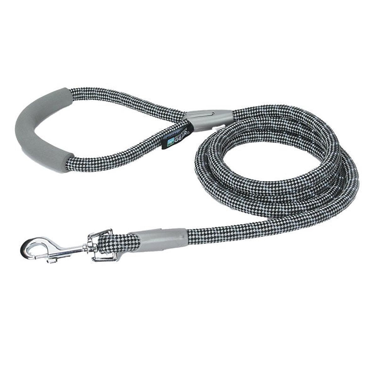 Guardian Gear ZA9909 06 17 Reflective Rope Lead 6 ft L Black Fastening Method Clasp