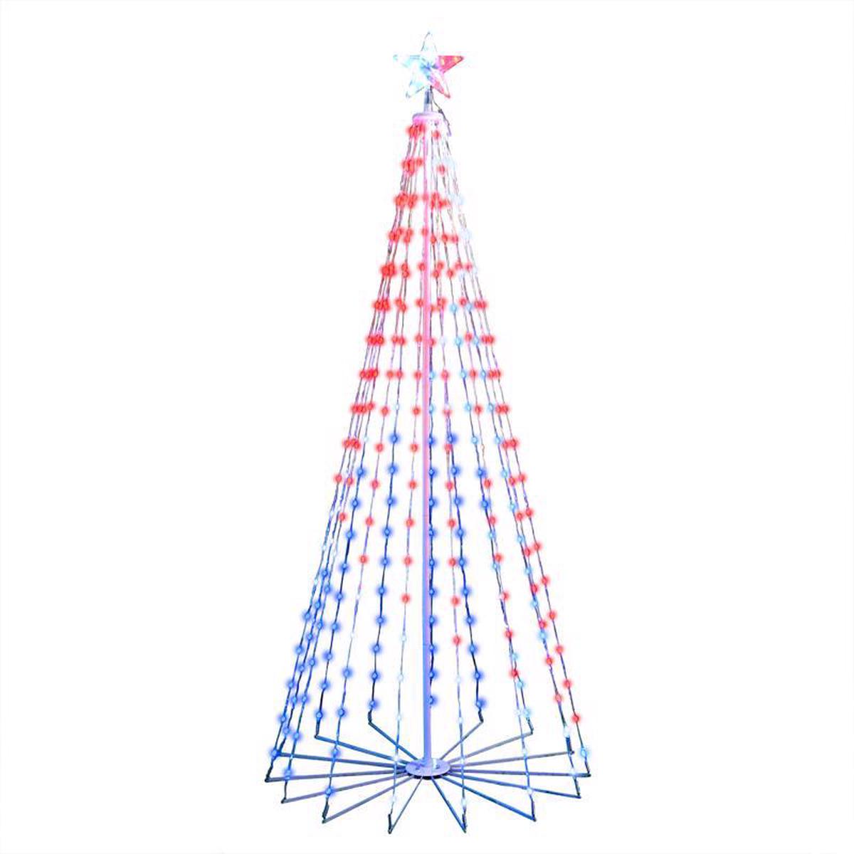 Celebrations RGB6ST265A LED Straight Frame Dancing Christmas Tree 6 Feet