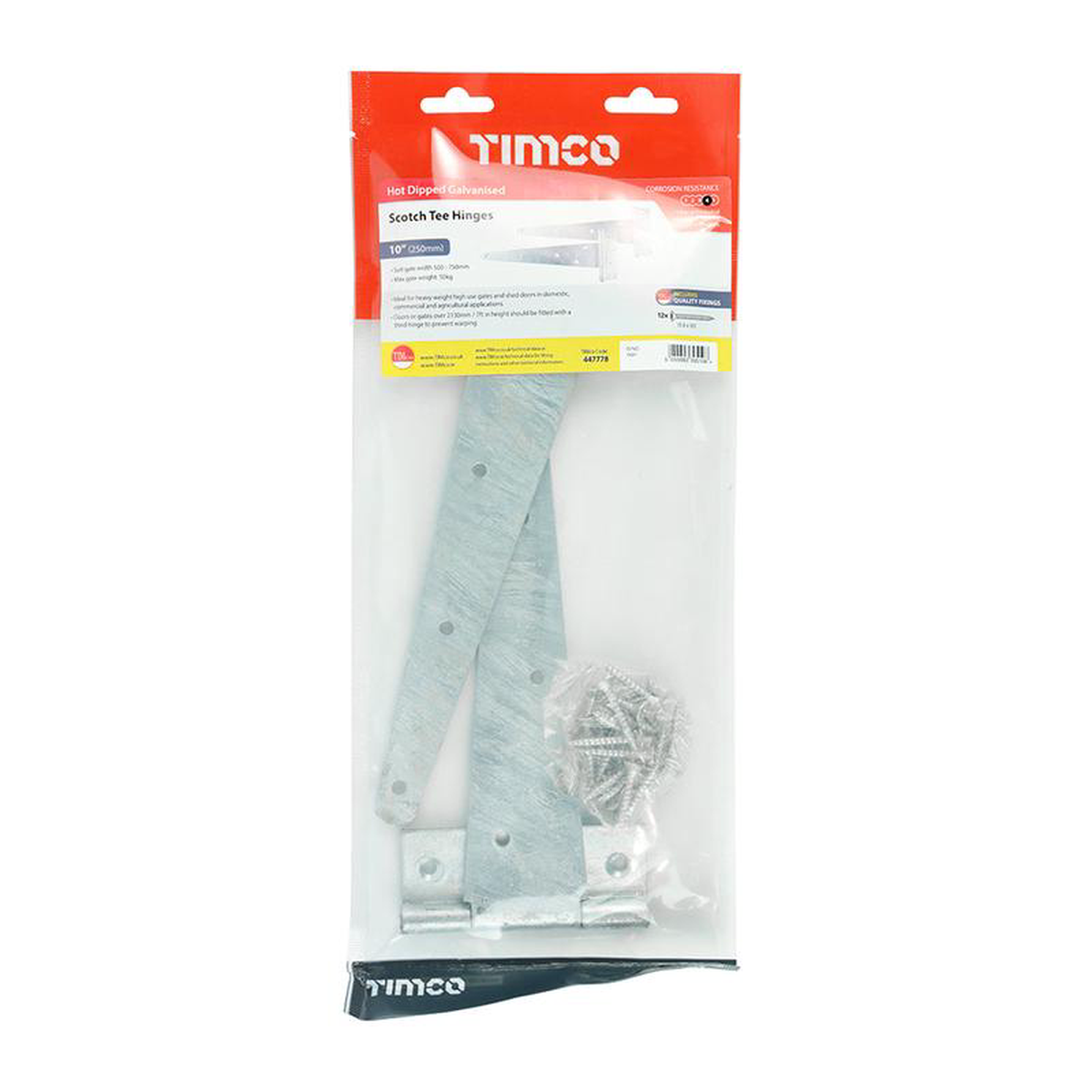 TIMCO Scotch Tee Hinges Hot Dipped Galvanised 8211 108221