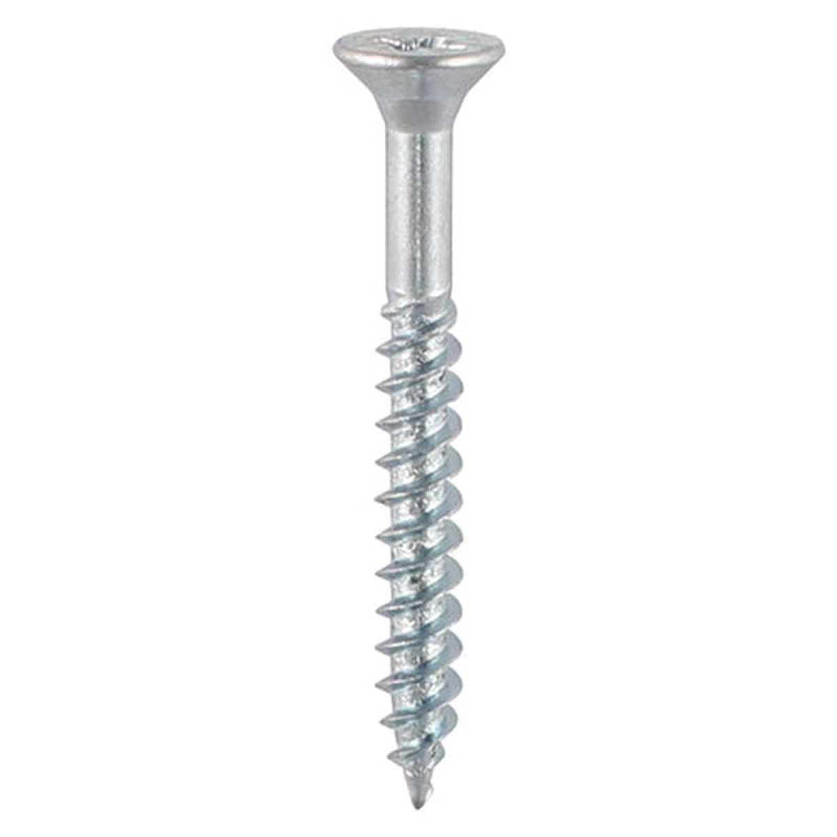 TIMCO Twin-Threaded Countersunk Silver Woodscrews 8211 10 x 3