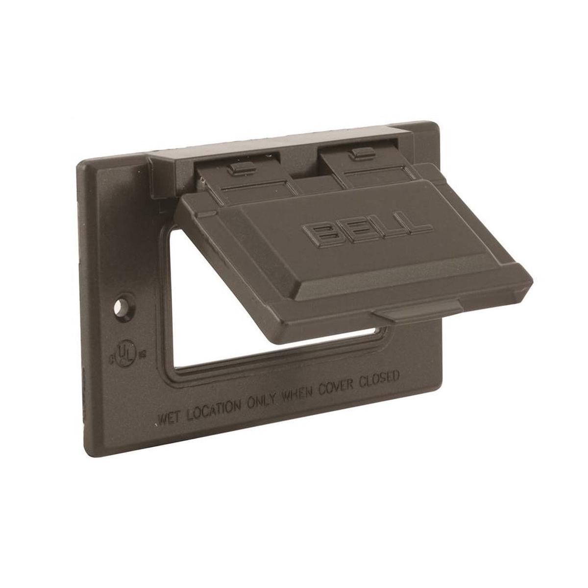 Hubbell 5101-7 Weatherproof Device Cover 2-1316 Inch Bronze