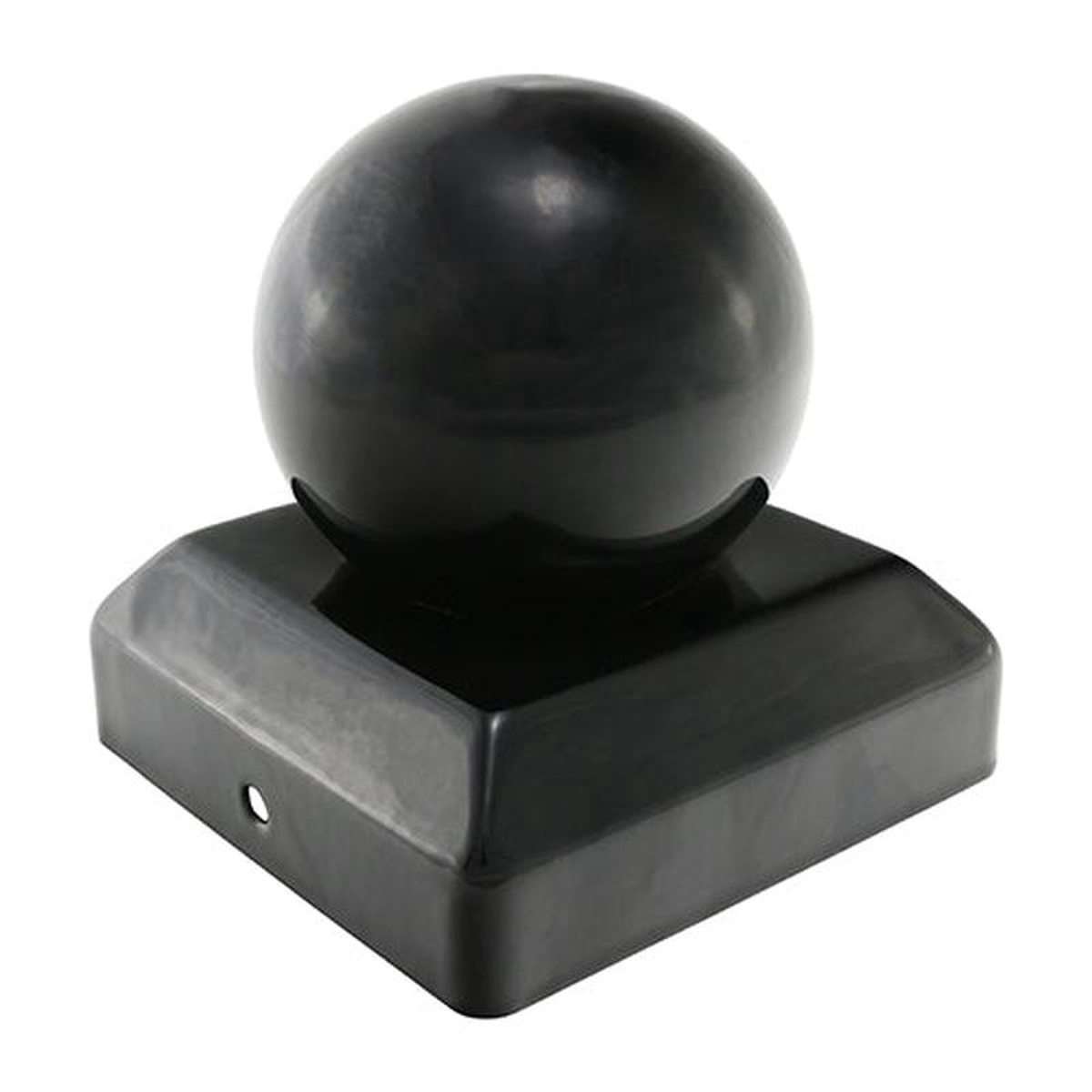 TIMCO Ball Fence Post Cap Epoxy Black 8211 75mm