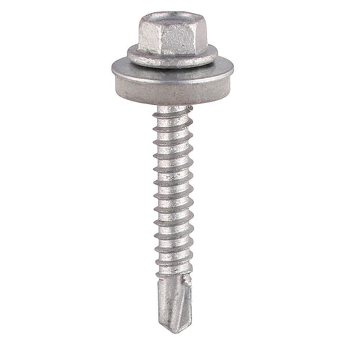 TIMCO Self-Drilling Light Section Screws Exterior Silver with EPDM Washer 8211 55 x 38