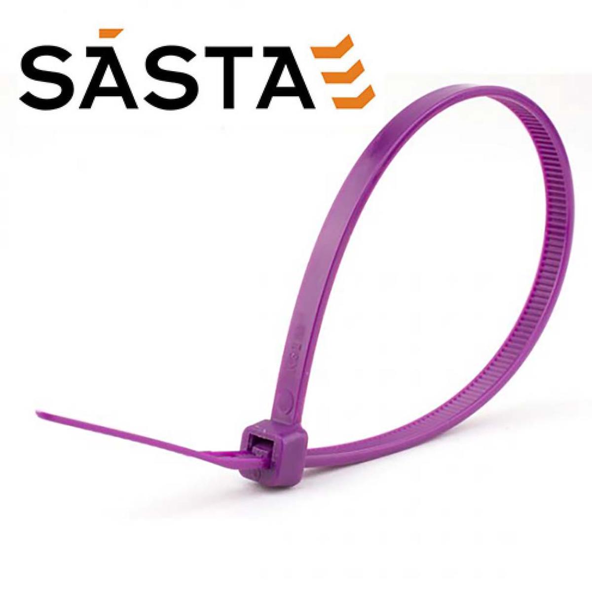 Sasta 48x200mm Purple Cable Tie (pk 100)