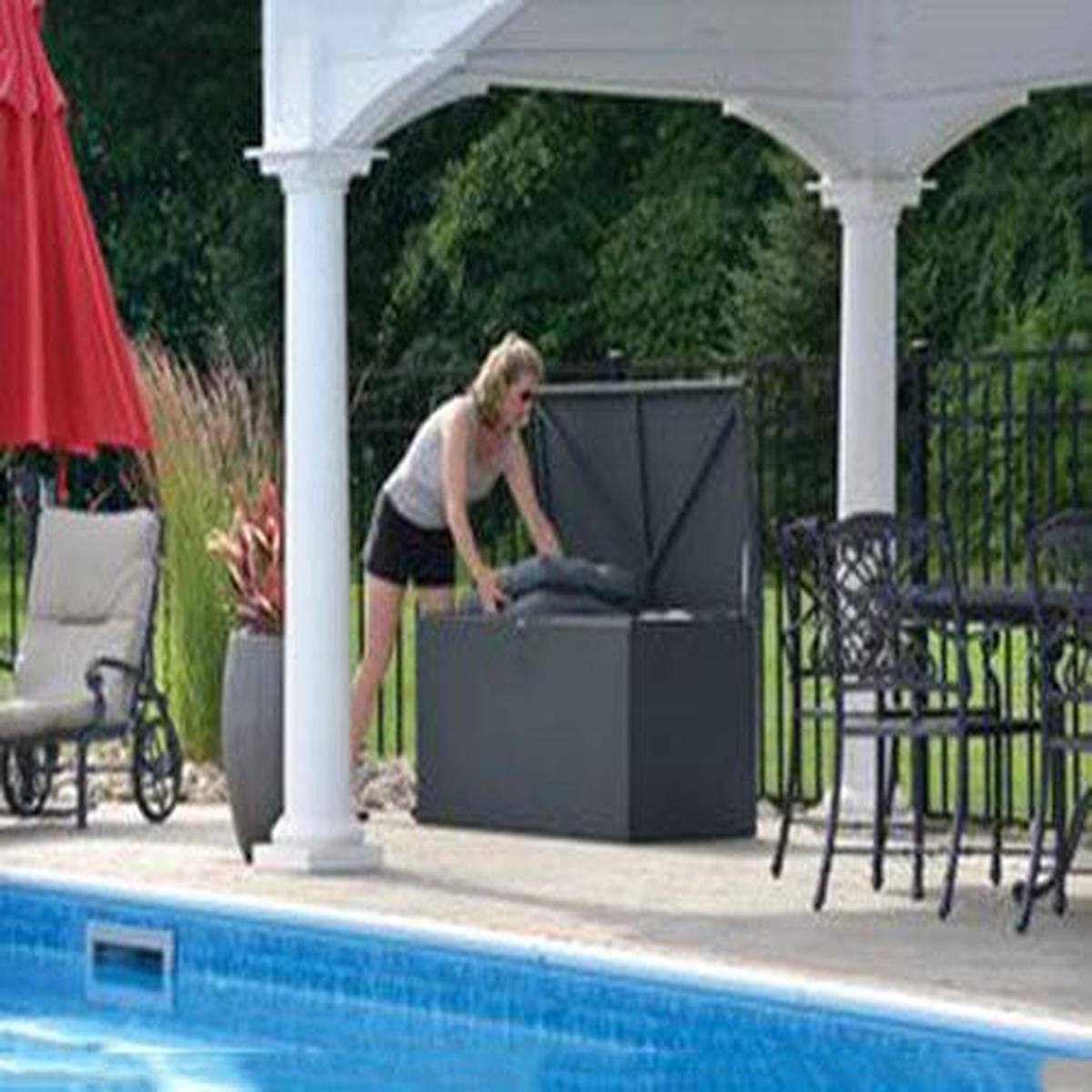 Spacemaker Deck Box Basket Weave Anthracite