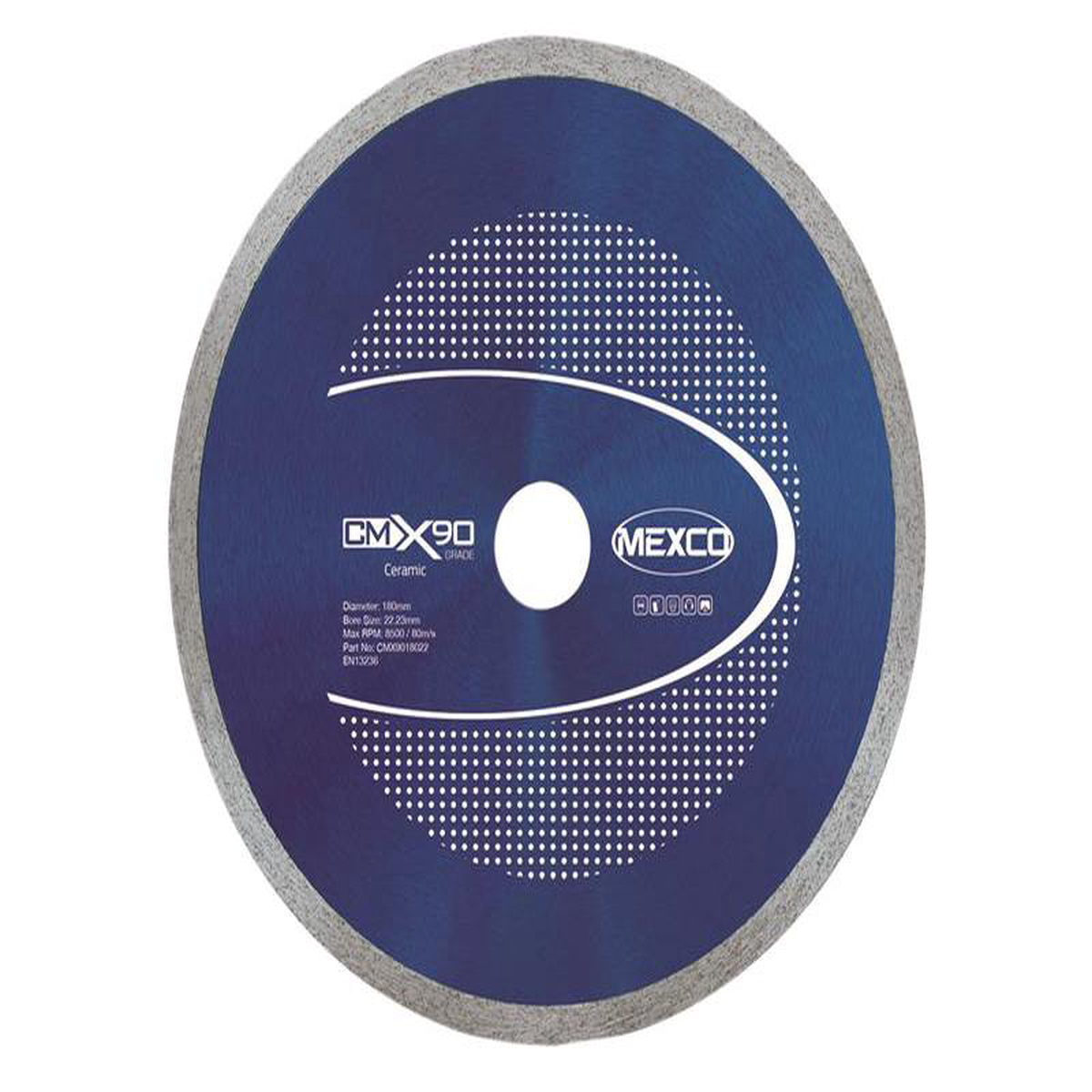 Grade Ceramic Materials Diamond Blade 180 x 22mm