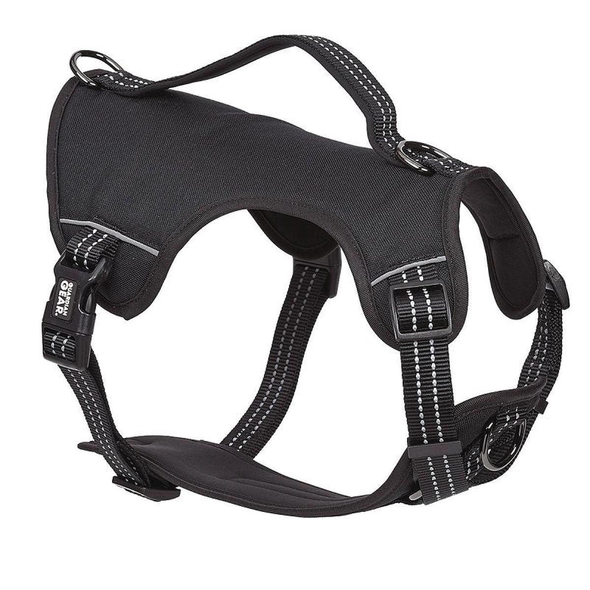 Guardian Gear ZA0031 16 30 Reflective Harness 18 to 30 in Fastening Method O-Ring Strap Nylon Harness Jet Black