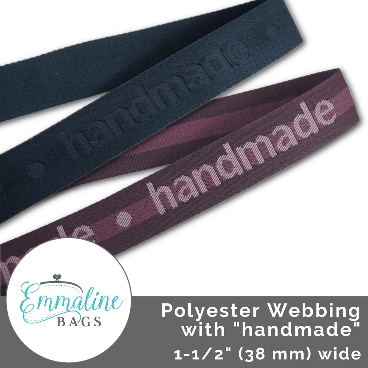 Polyester Webbing with handmade Woven Details 1-12 (38mm) Wide (Per 1 Yard)