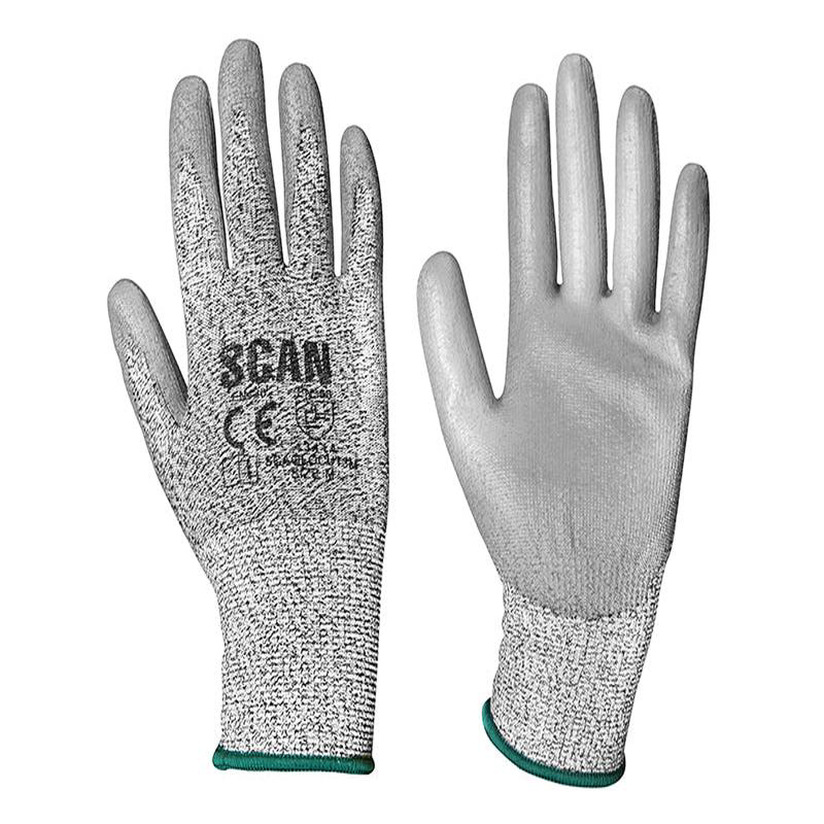 Grey PU Coated Cut 3 Gloves 8211 M (Size 8)