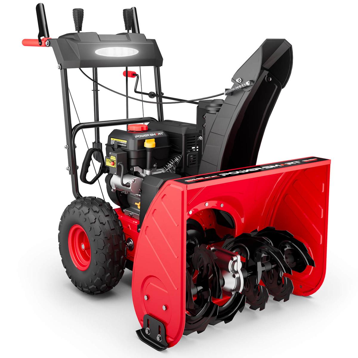 26 212cc Two Stage Self-Propelled Gas Snow Blower w Electric Start DB7109B