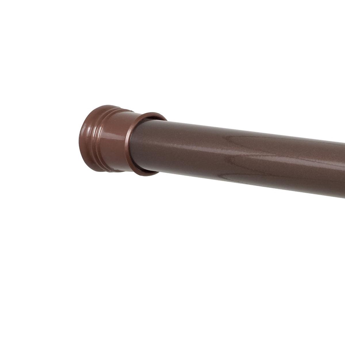 Zenna Home 506RB Shower Curtain Rod Oil Rubbed Bronze 42 inches - 72 inches