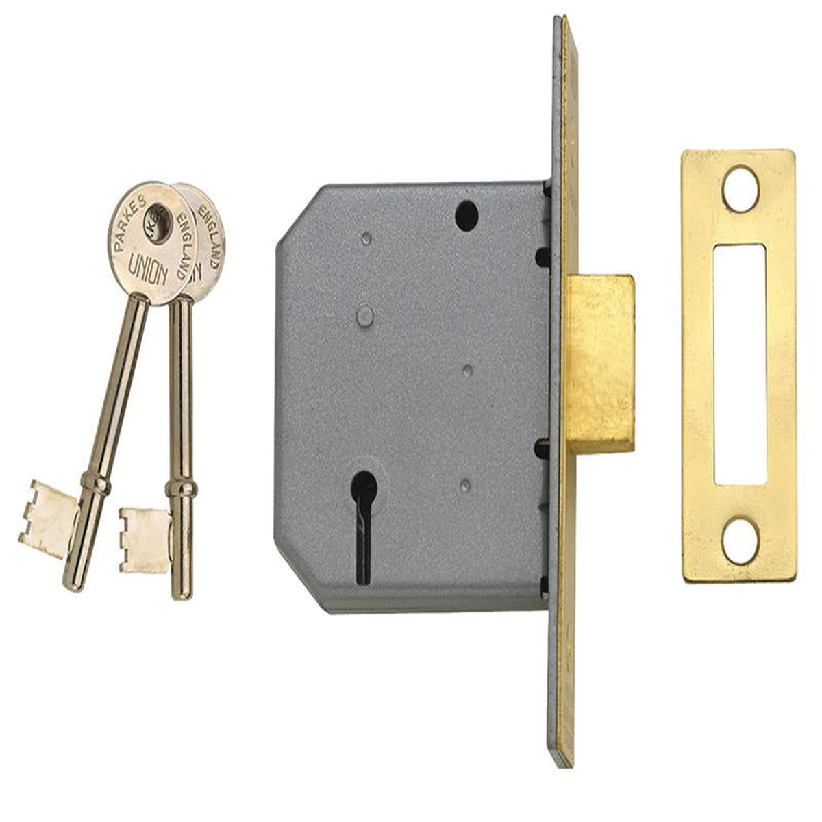 2177 3 Lever Mortice Deadlock Satin Chrome 775mm 3in Box