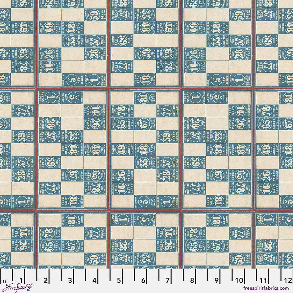 Blue Numbers Tim Holtz Eclectic Elements - Palette - (14 yard)