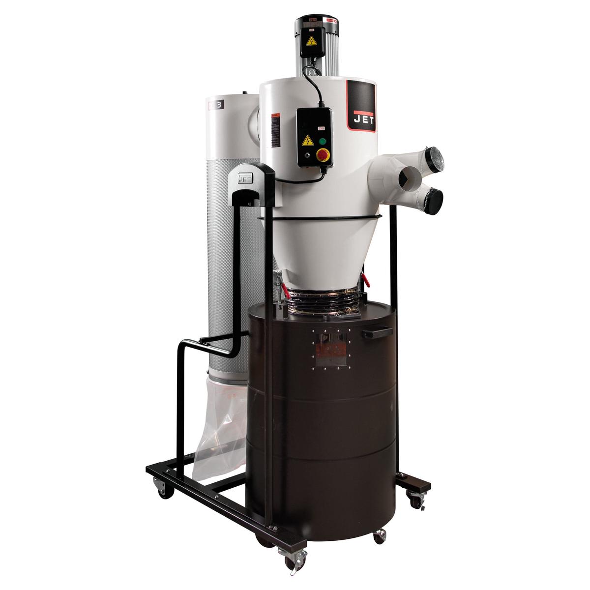 Cyclone Dust Collector with 2-Micron Canister Filter - 3 HP 1 Ph 230V - JCDC-3