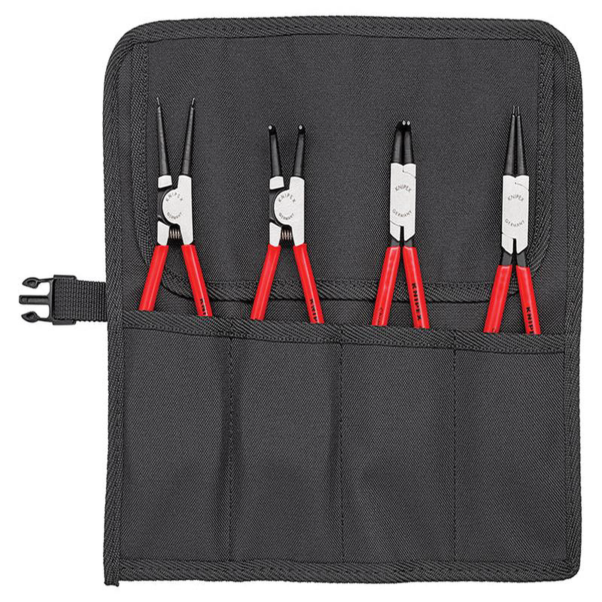00 19 56 Circlip Pliers Set in Roll 4 Piece