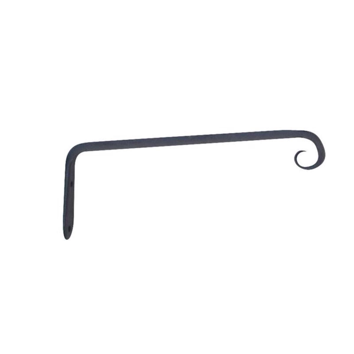 Living Accents Black Wrought Iron 10 in H Forged Straight Plant Hook 1 pk