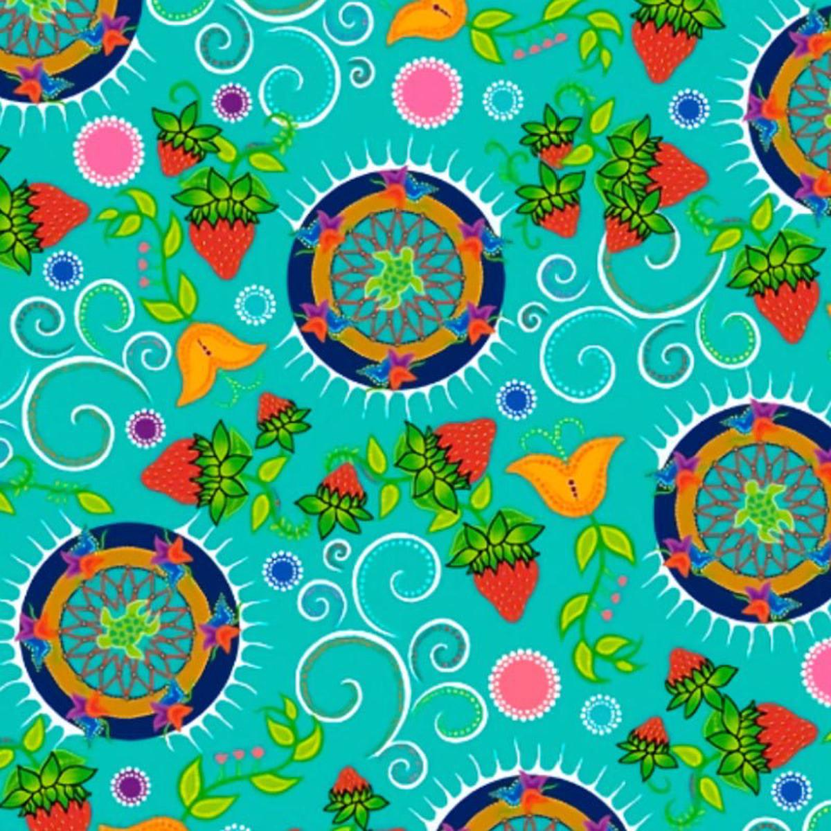 Turquoise Turtle Abundance (14 Yard)