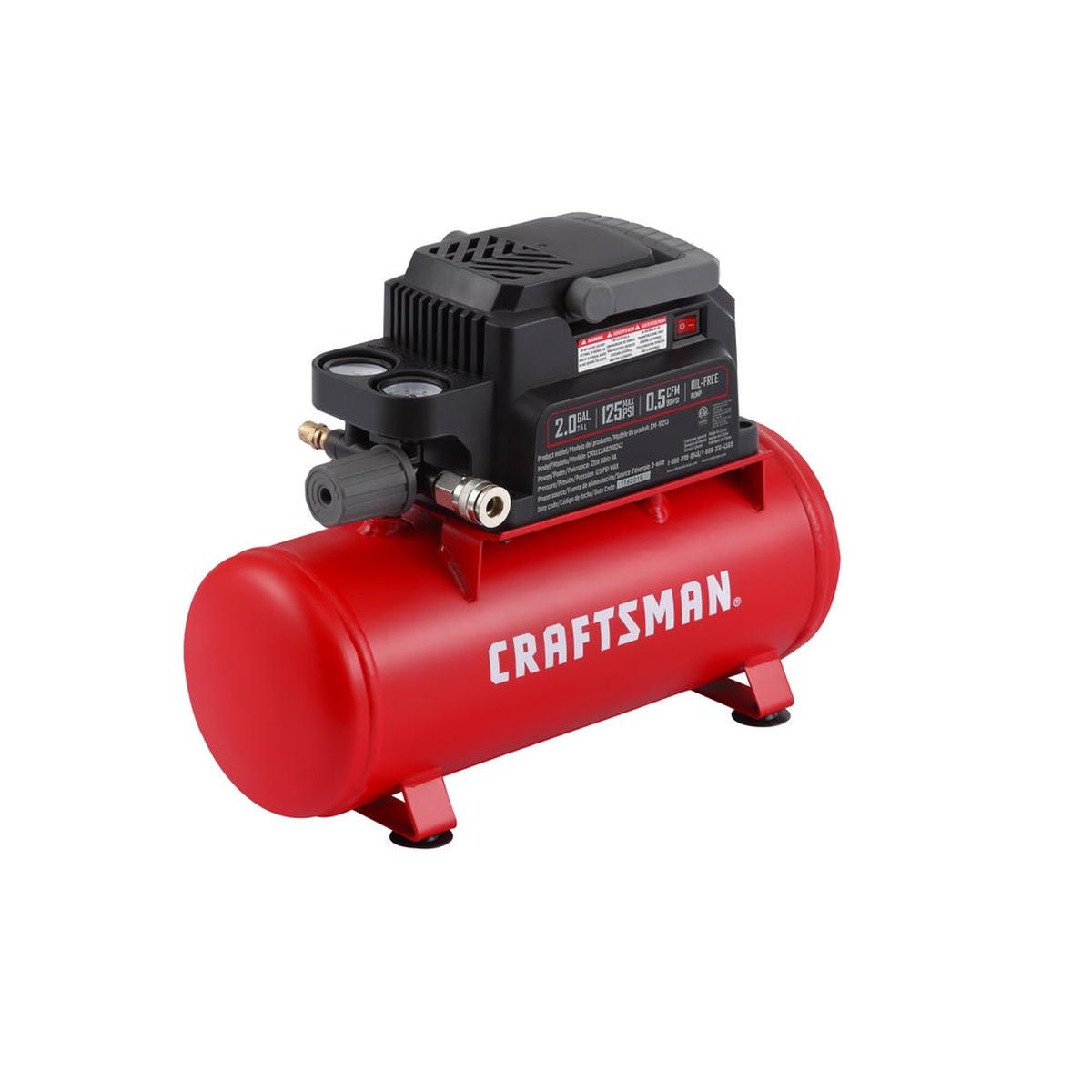 Craftsman 0200243 Horizontal Portable Air Compressor Tank 125 PSI
