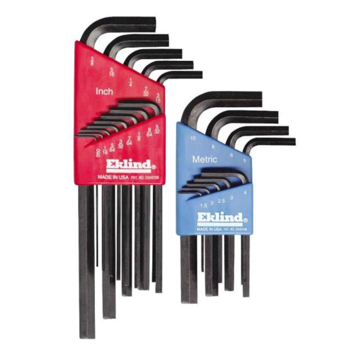 Eklind 10022 Combination FractionMetric Hex-L Key Set 22 Piece