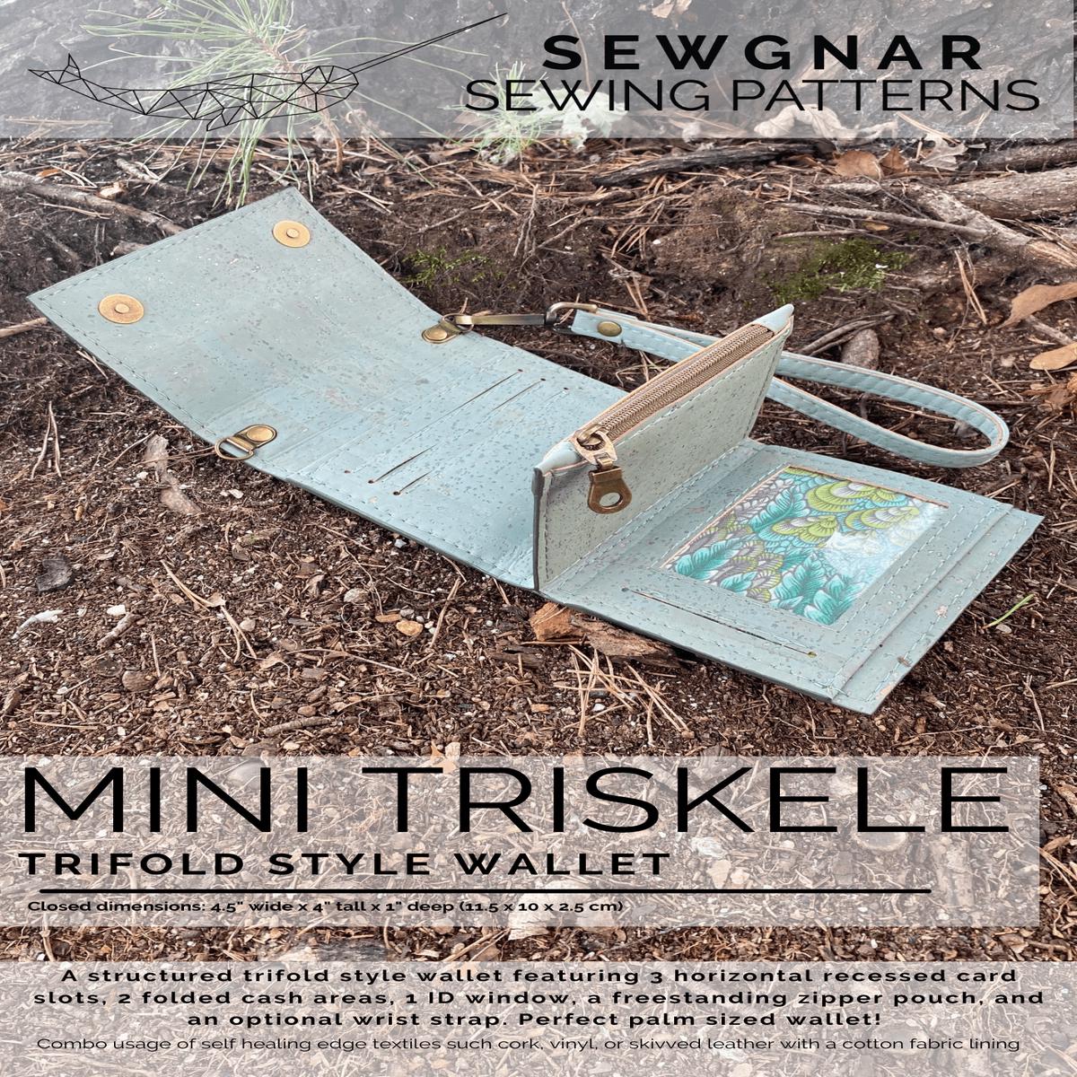 Mini Triskele Wallet (Paper Pattern) by SewGnar