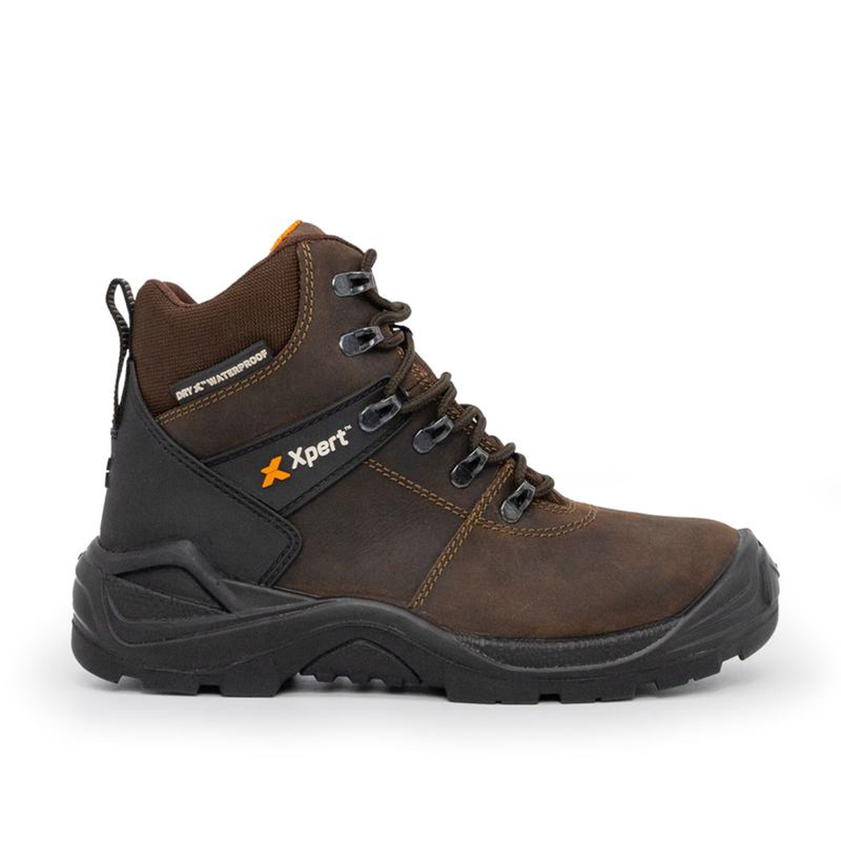 Xpert Typhoon Waterproof S3 Safety Boot Steel Toe 038 Shock Absorbing Brown