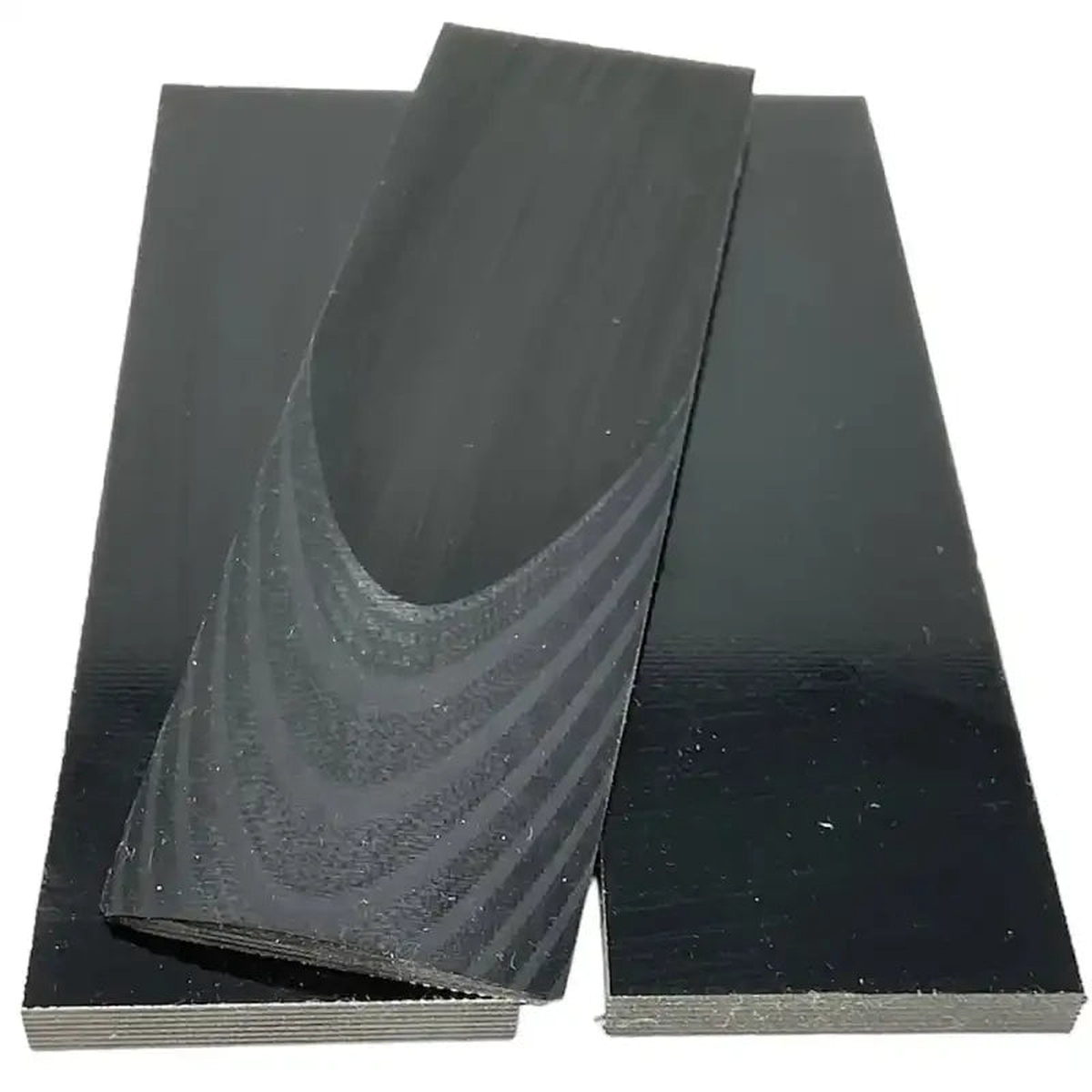 AmeraGrip G10 with Nitrile Rubber- Black G10 and Black Nitrile- 14 Scales